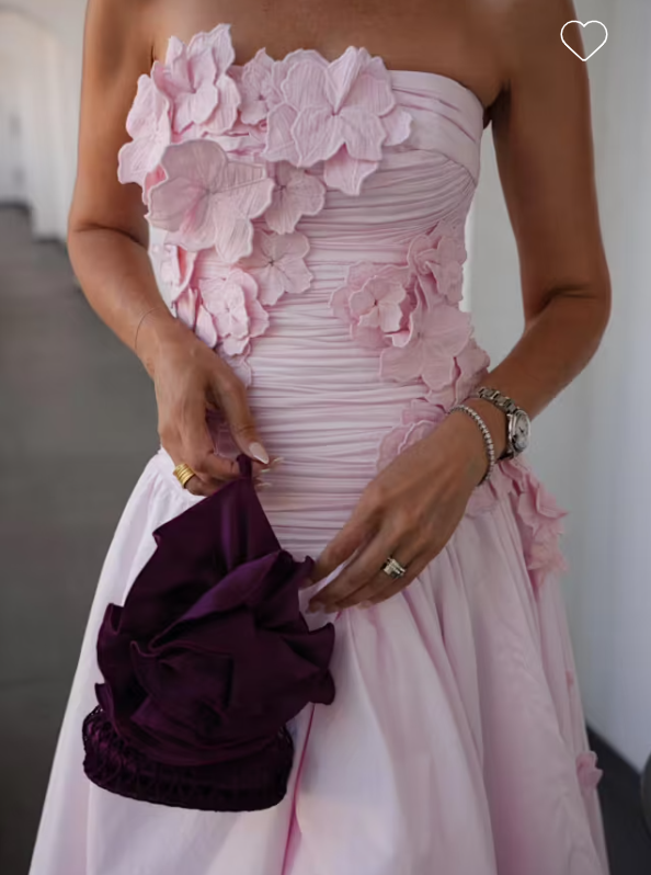 Aje Splendour Flower Gown Pink Size 10