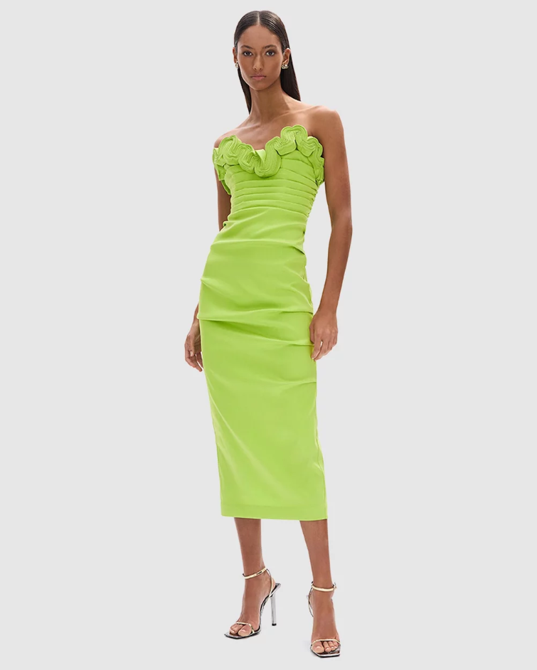 Rachel Gilbert Ren Dress Green Size 12