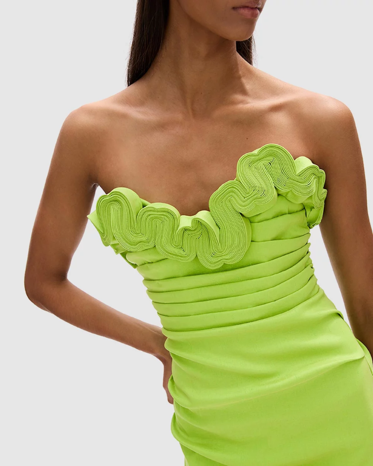 Rachel Gilbert Ren Dress Green Size 12