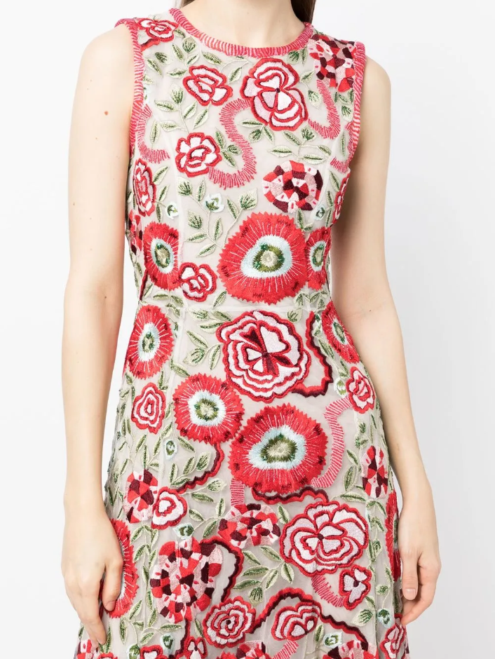 Rachel Gilbert Gigi Midi Dress Size 12