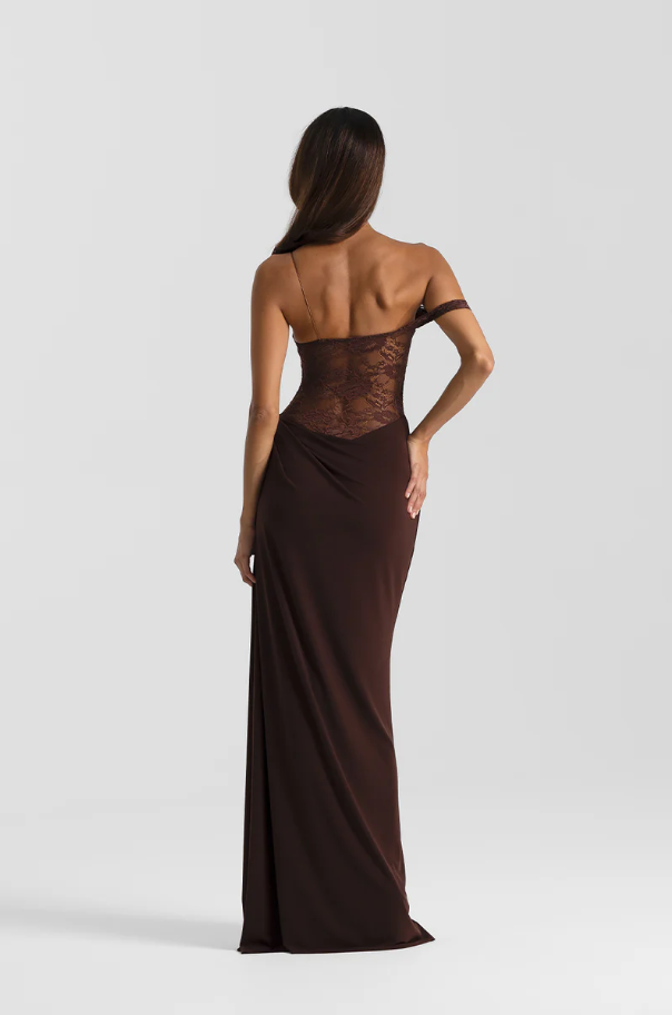 Natalie Rolt Sloane Dress - Brown Size 6,8