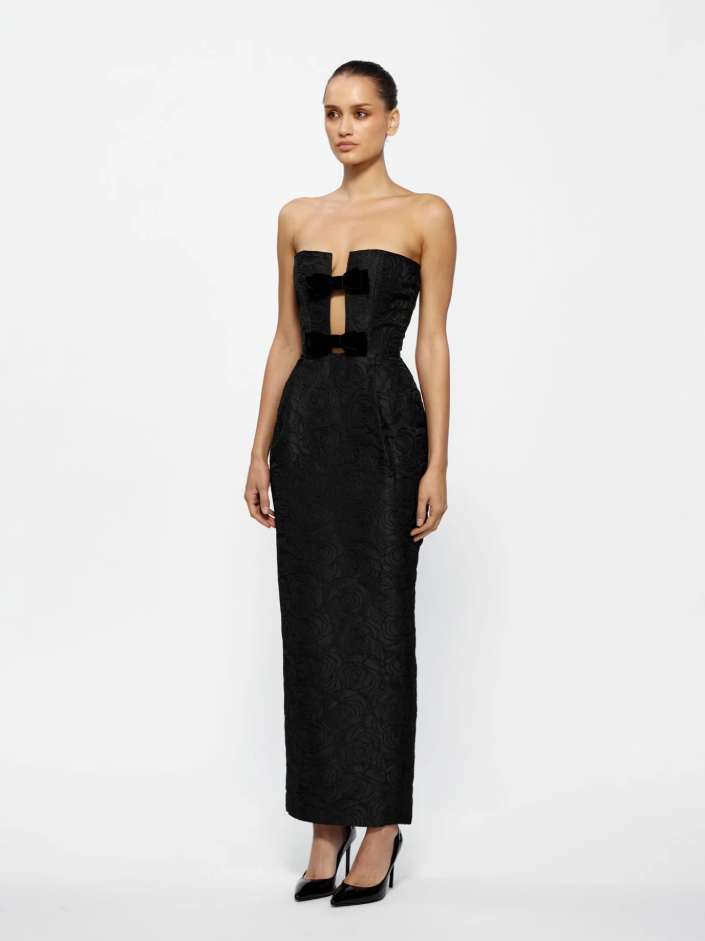 Effie Kats Kiera Gown Black Size 8