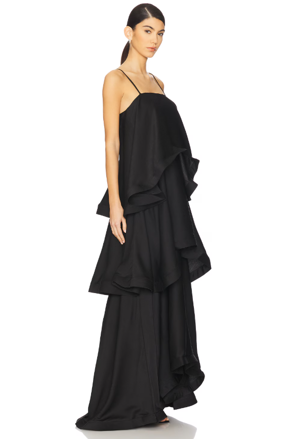 Elliatt Tilly Tiered Dress Black Size 6,8