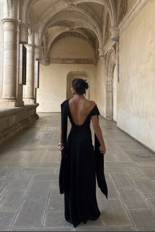 Odd Muse Ultimate Muse Draped Black Dress Size 10
