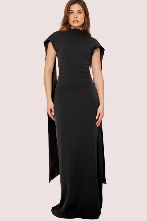 Odd Muse Ultimate Muse Draped Black Dress Size 10