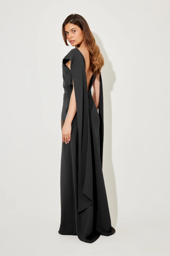 Odd Muse Ultimate Muse Draped Black Dress Size 10