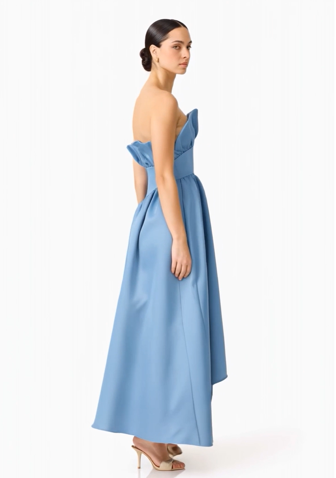 Elliatt Laurel Gown - Steele Blue Size 12