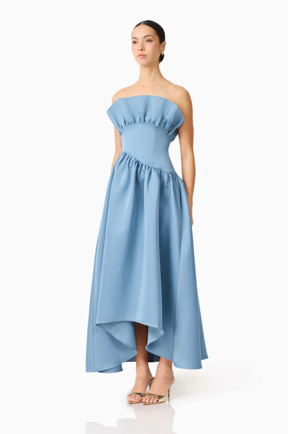 Elliatt Laurel Gown - Steele Blue Size 12