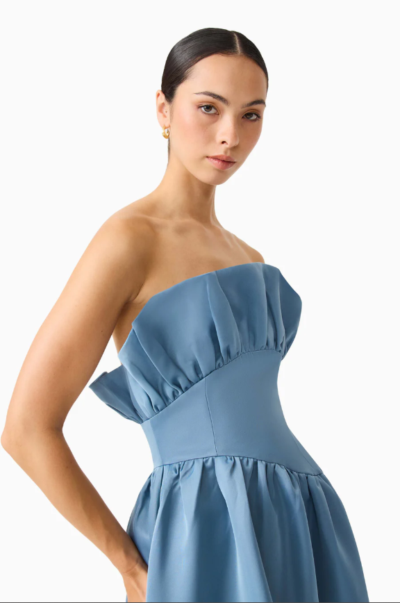 Elliatt Laurel Gown - Steele Blue Size 12