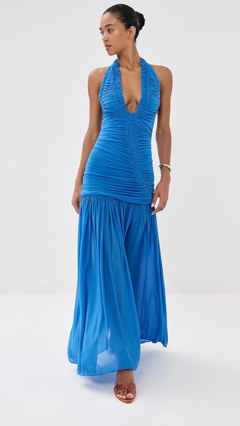 Christopher Esber Orion Gown Lapis Blue Size 8