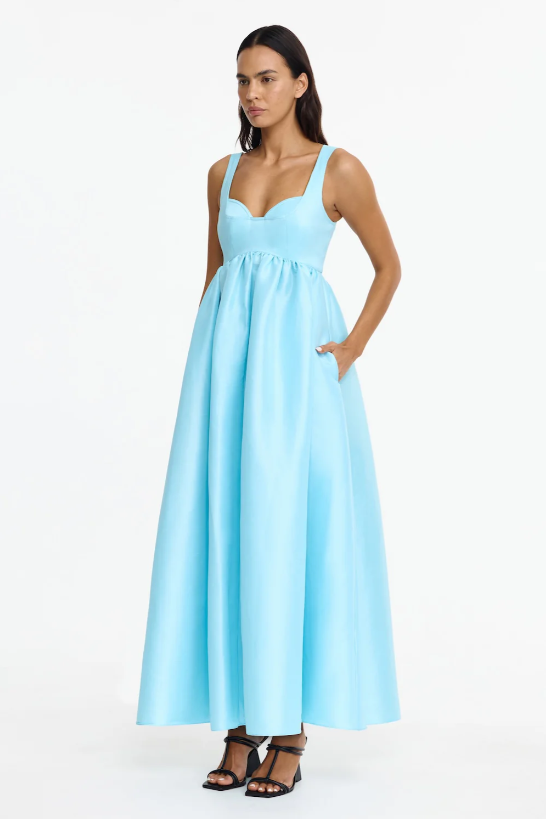 Acler Redin Maxi Dress Blue Size 10