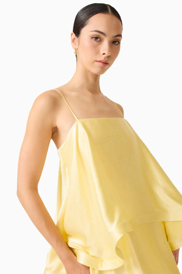 Elliatt Tilly Tiered Maxi Yellow Size 6