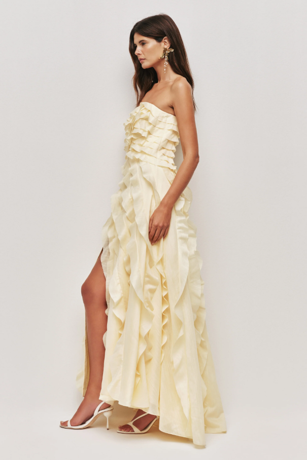 Aje Allairie Gown - Yellow Size 8,10
