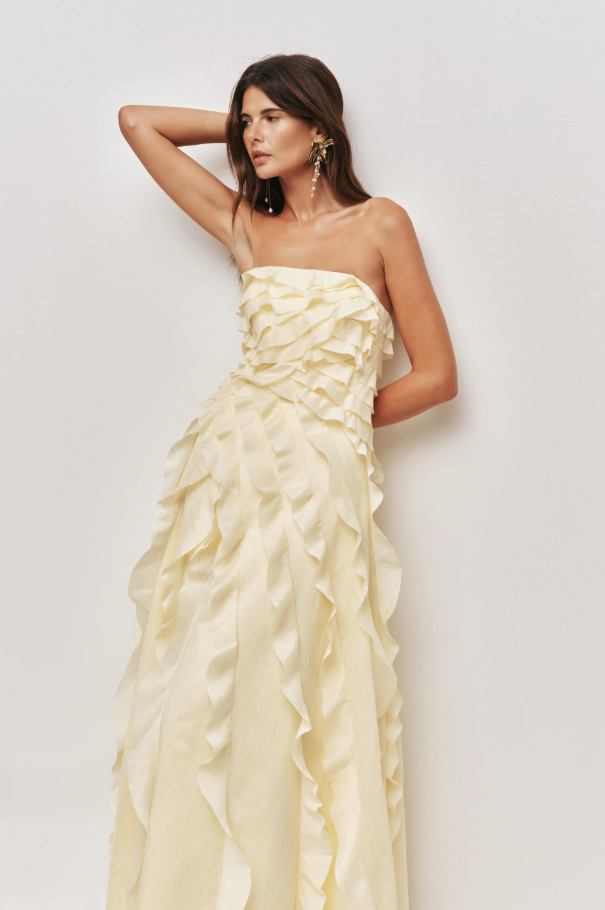Aje Allairie Gown - Yellow Size 8,10