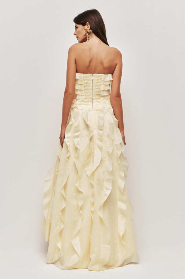 Aje Allairie Gown - Yellow Size 8,10