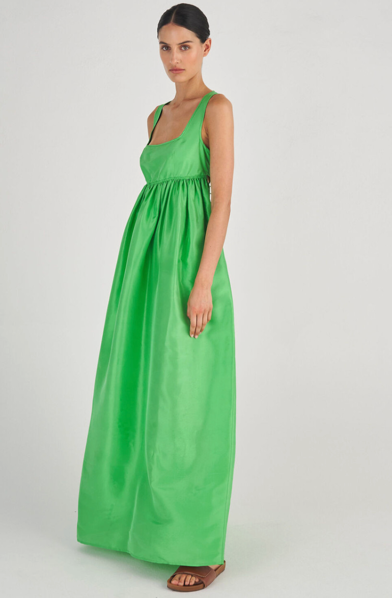 Oroton Strappy Sundress Green Size 8