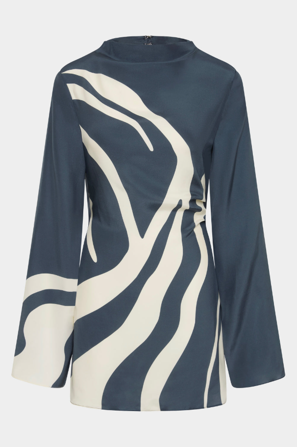 Sir the Label Lilou Long Sleeve Mini Dress Size 8,10