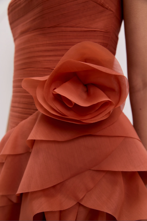 Aje Canyon Gown Rust Size 8,10