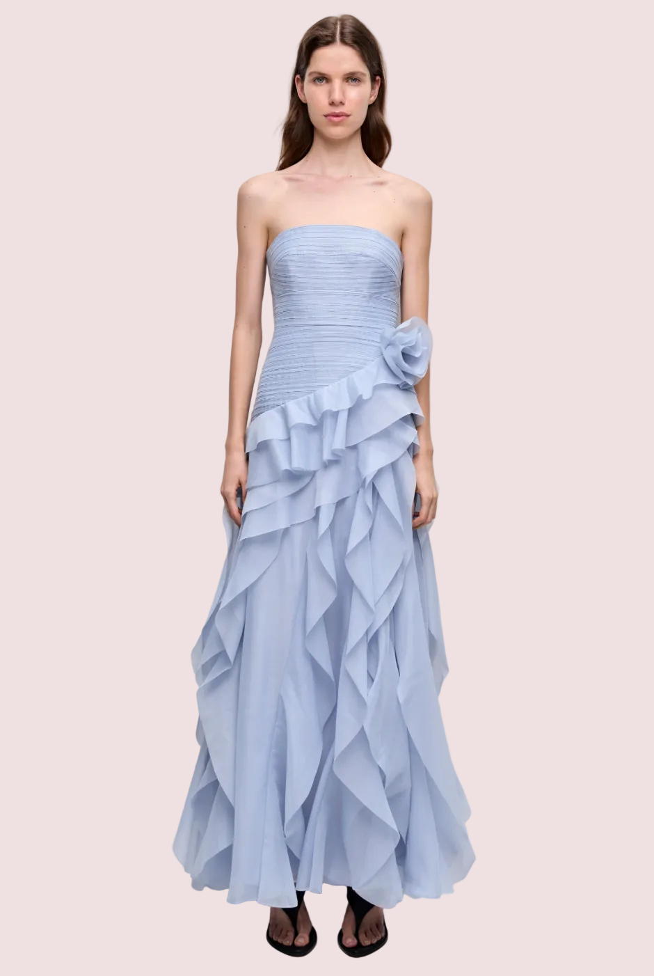 aje light blue dress Aje Canyon Gown Blue Size 10