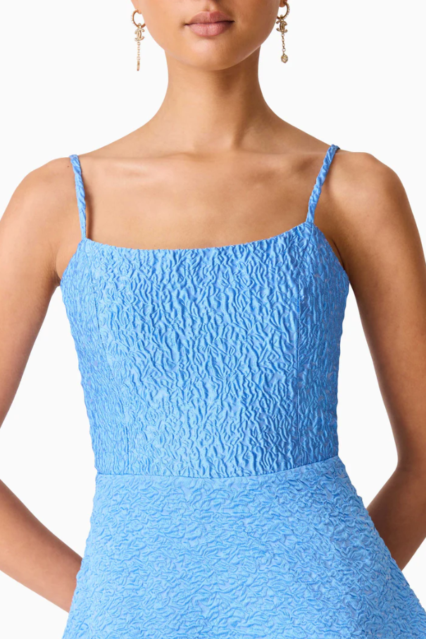 Elliatt Briallen Jacquard Gown Blue Size 10