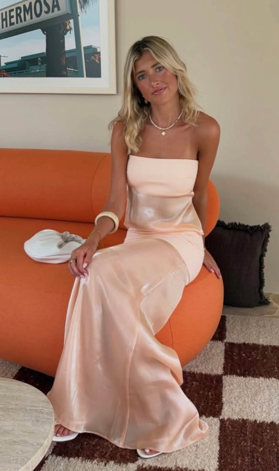 Desore Jacare - Mallorca Orange Top & Skirt Set