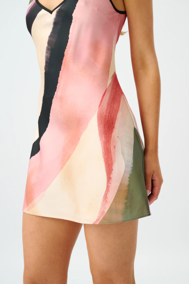With Harper Lu Bias Mini Dress Wave Size 10