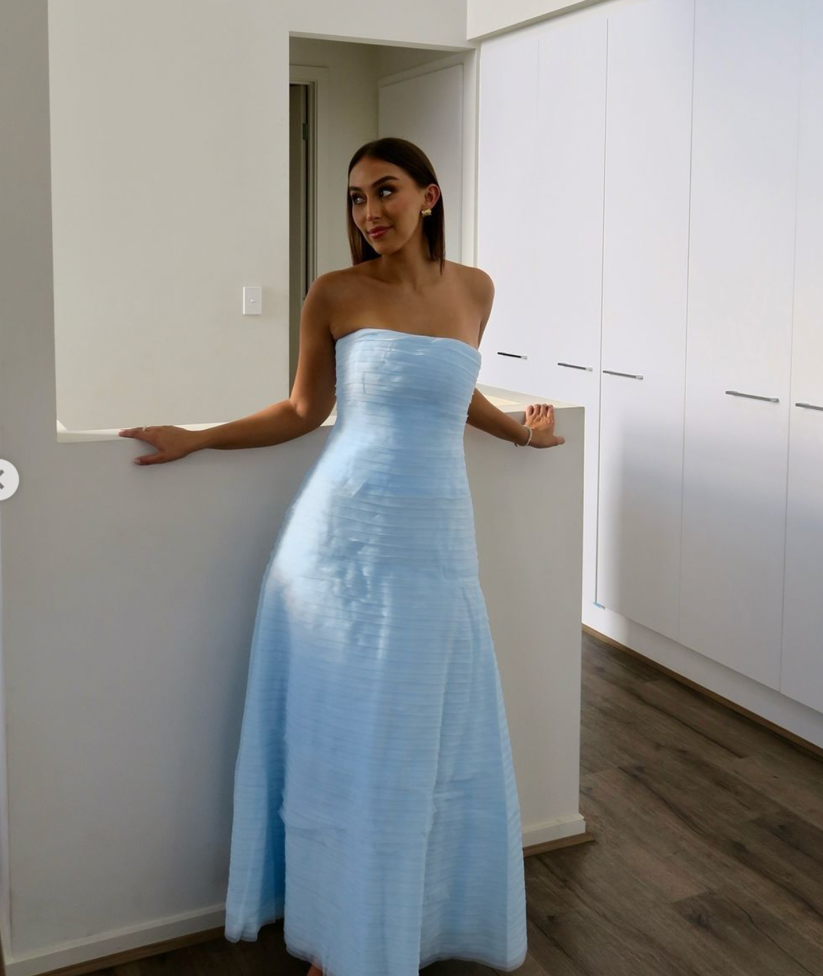 Aje Soundscape Maxi Dress Seabreeze Size 8,10,12