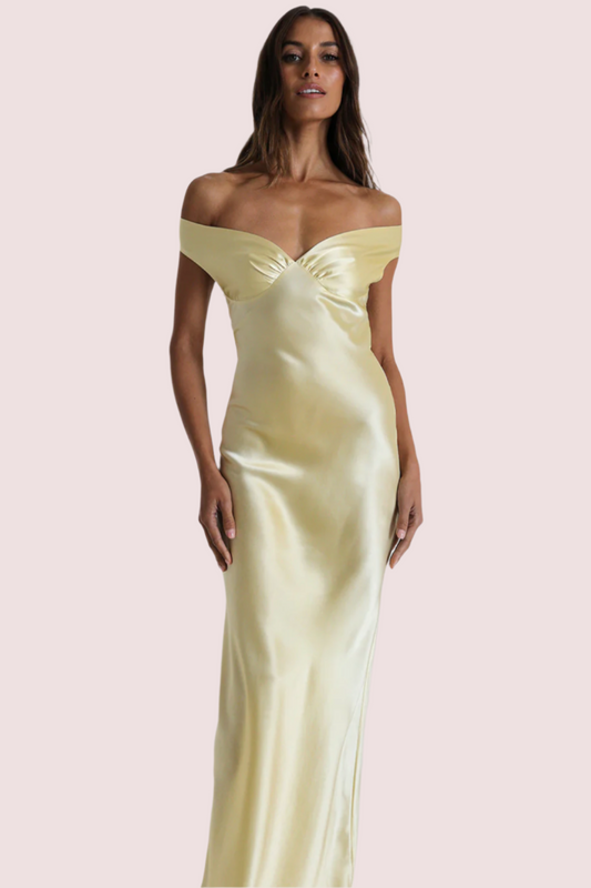 Natalie Rolt Bridget Dress Lemon Yellow Size 6,8
