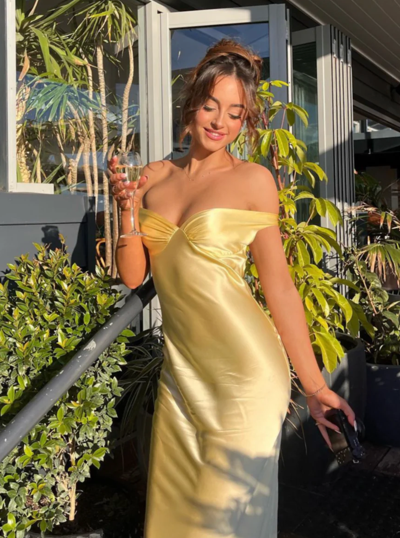 Natalie Rolt Bridget Dress Lemon Yellow Size 8