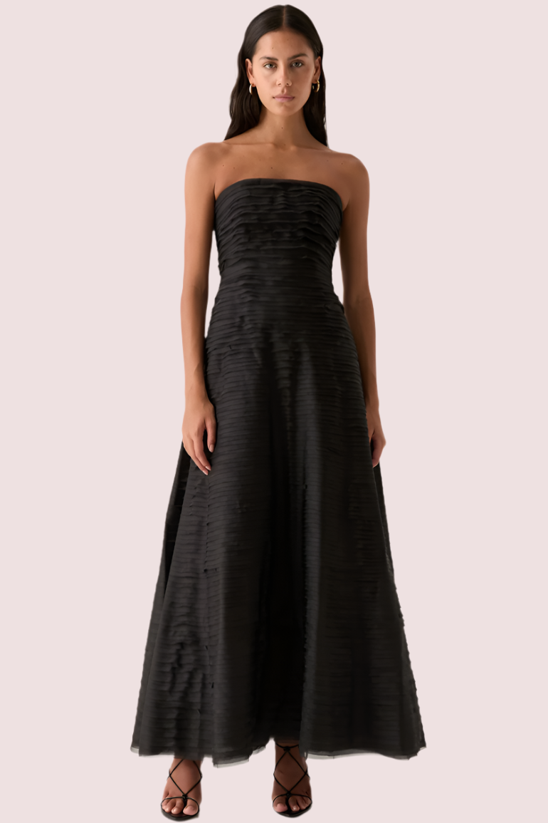 Aje Soundscape Maxi Dress Black Size 10,12