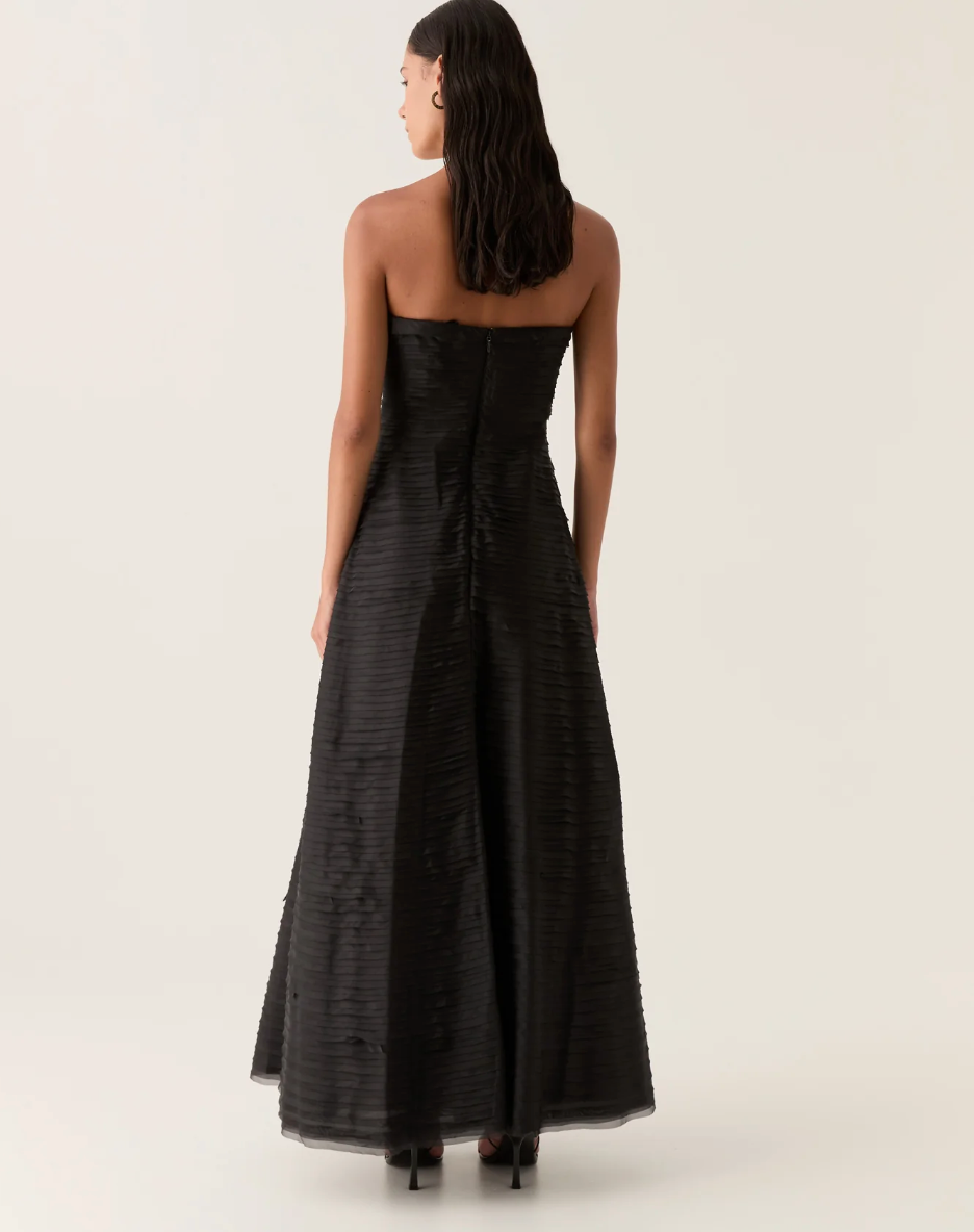 Aje Soundscape Maxi Dress Black Size 10,12