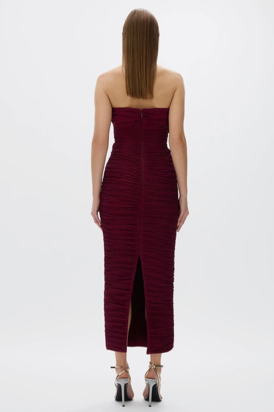 Rachel Gilbert Jensen Dress Merlot Size 8