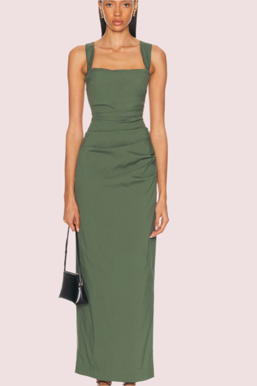 Hire Sir the Label Florent Balconette Gown Forest Green Size 8 lonedresshire Hire Sir the Label Florent Balconette Gown Forest Green Size 8 lonedresshire