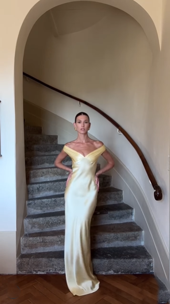 Natalie Rolt Bridget Dress - Yellow Size 6