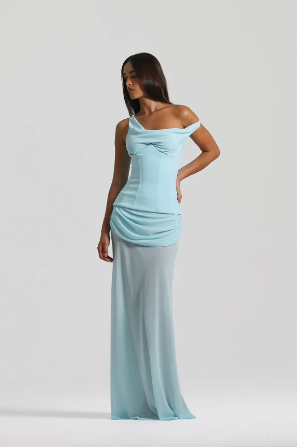 Natalie Rolt Cadence Gown in Blue Size 8