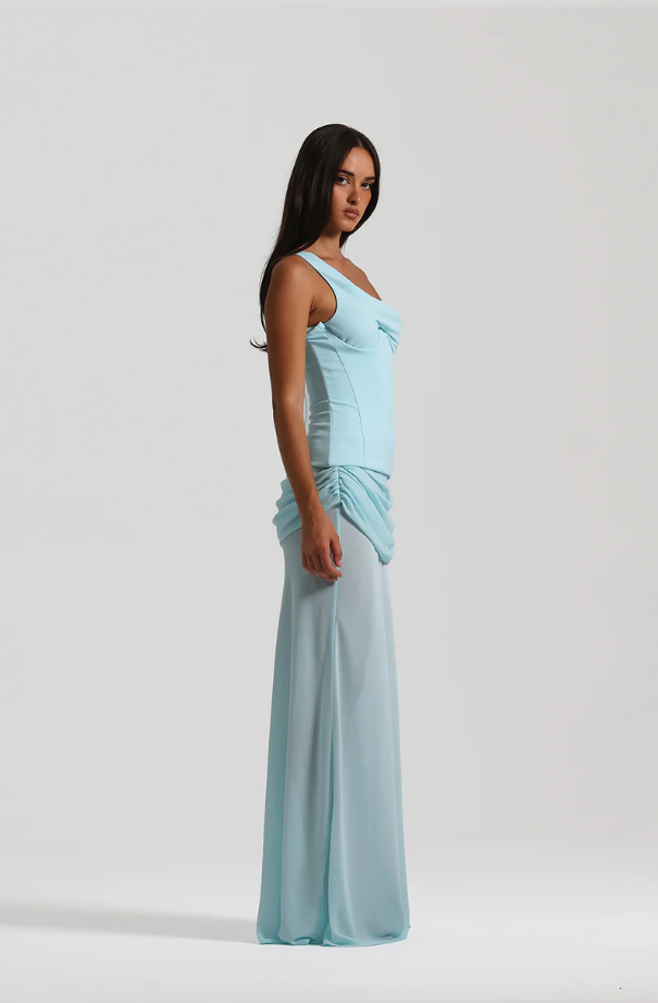 Natalie Rolt Cadence Gown in Blue Size 8