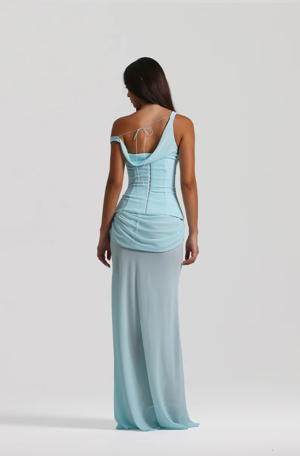 Natalie Rolt Cadence Gown in Blue Size 8