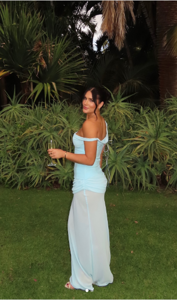 Natalie Rolt Cadence Gown in Blue Size 8