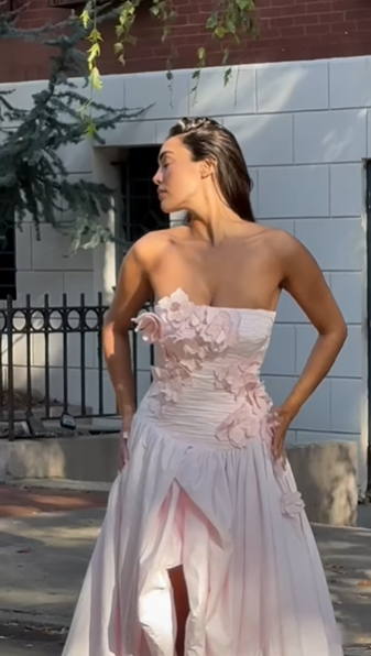 Aje Splendour Flower Gown Pink Size 10