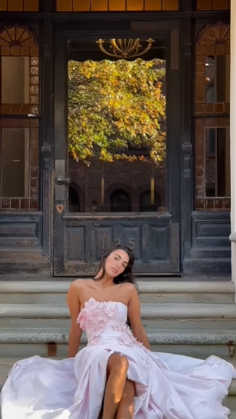 Aje Splendour Flower Gown Pink Size 10