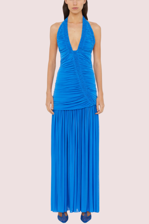 Christopher Esber Orion Gown Lapis Blue Size 8