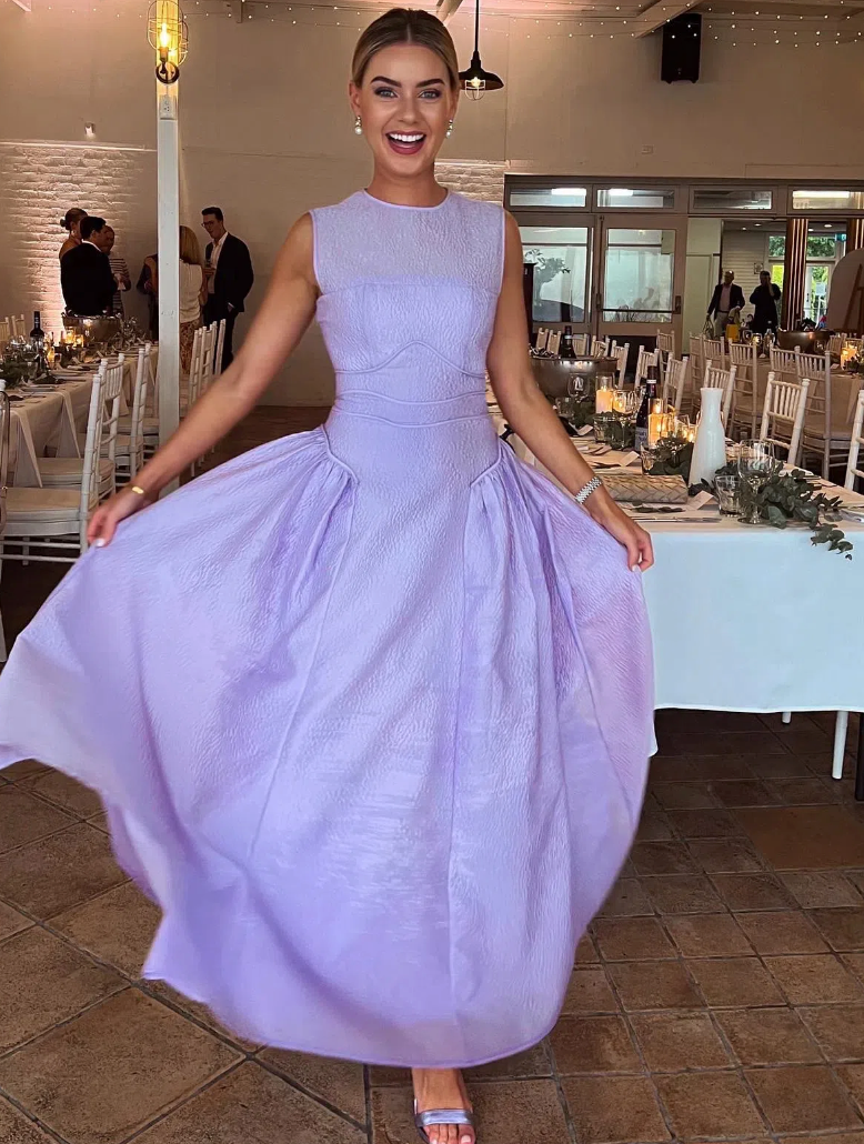 Rachel Gilbert Sophia Gown Lilac Size 12
