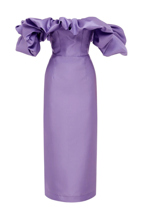 Alemais Suzi Off Shoulder Midi Dress Size 8