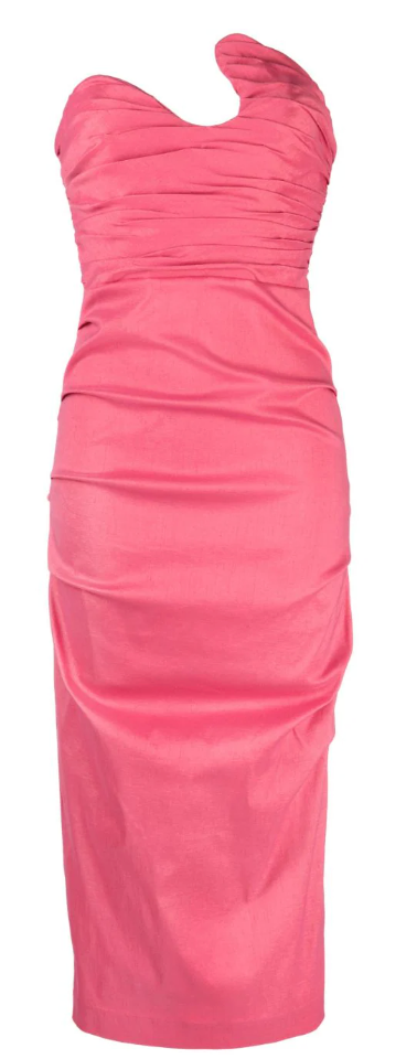 Rachel Gilbert Cheri Midi Dress Size 10