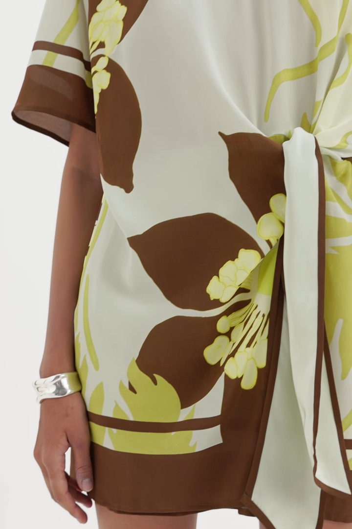 Sir the Label Amaia Mini Dress Floral Vine Size 10