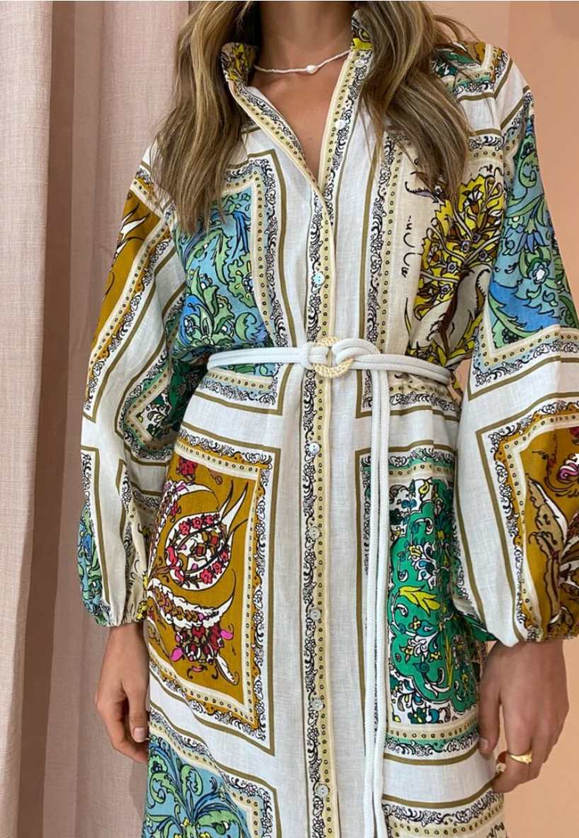 Alemais Delphine Shirt Dress Size 8