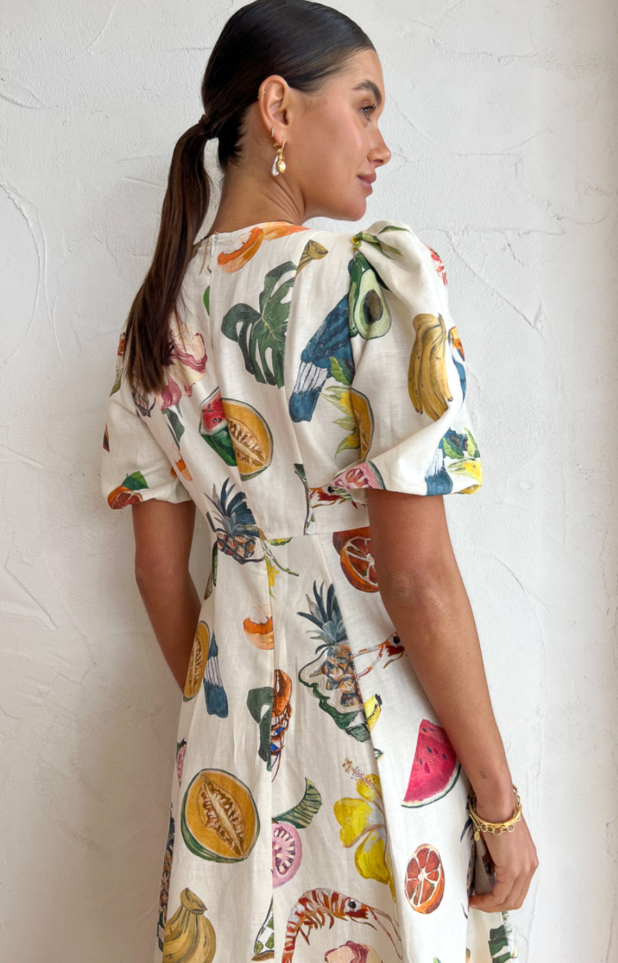 Alemais Theo Midi Dress Size 10