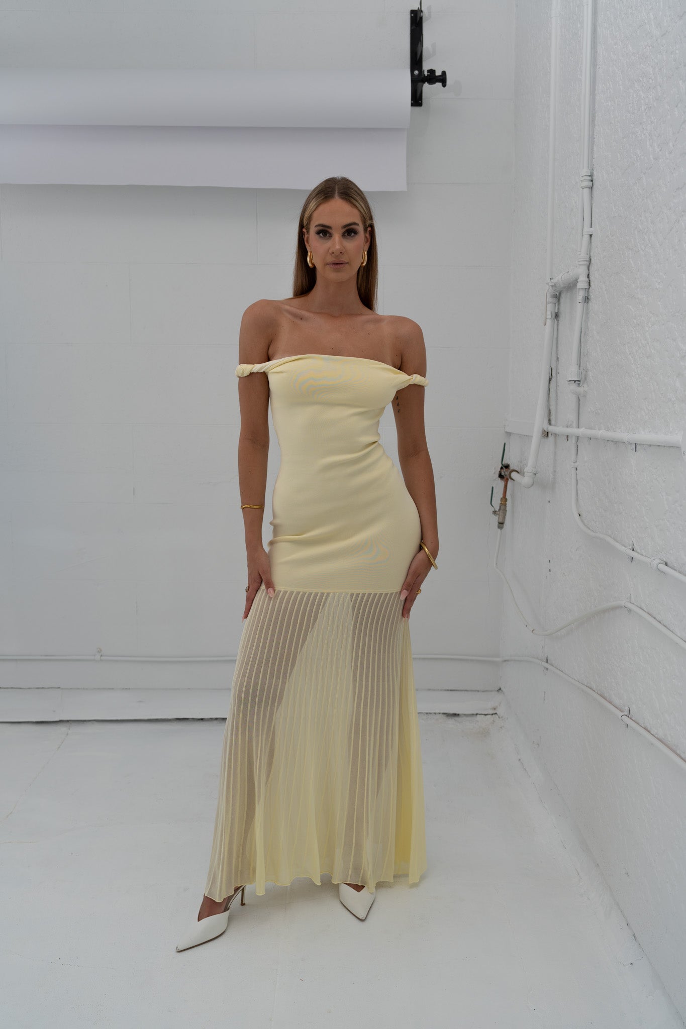 Sir the Label Ella Off Shoulder Twist Dress Size 10