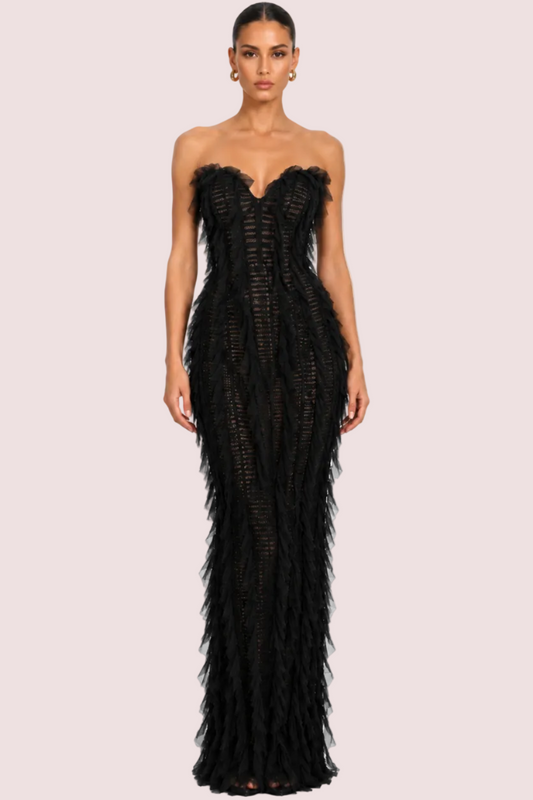 Jefre Sei Yasmine Dress Black Size 8,10