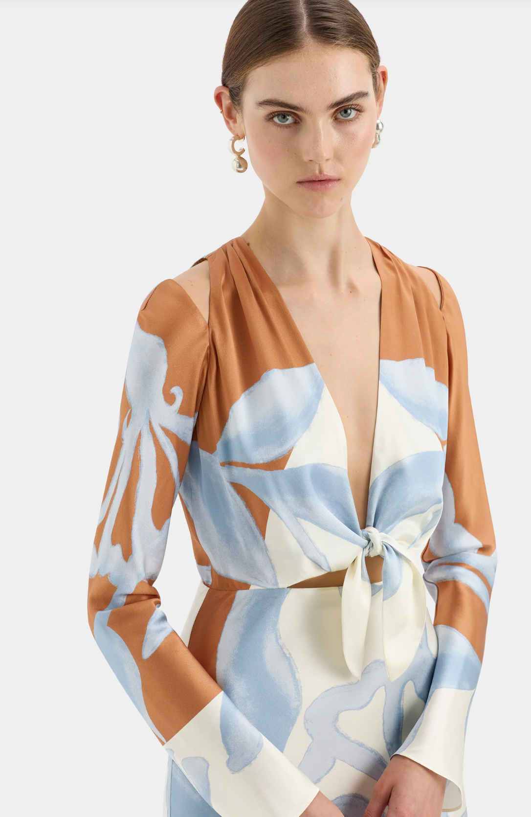 Sorrento Scarf Maxi Dress Scarpia Print Size 8